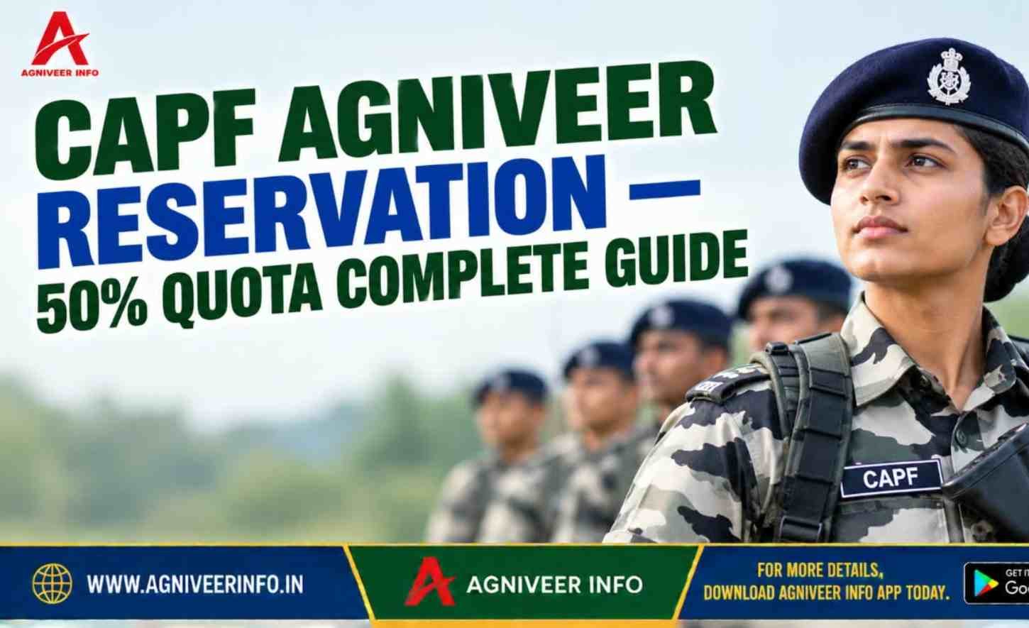 CAPF AGNIVEER RESERVATION